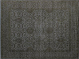Over Dyed Oretha Gray/Gray Hand-Knotted Rug  8'2 x 10'0