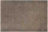 Overdyed Keith Grayish Blue/Gray Hand-Knotted Rug 9'1 x 11'9