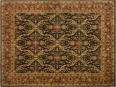 handmade Traditional Lahore Tan Brown Hand Knotted RECTANGLE 100% WOOL area rug 9x12