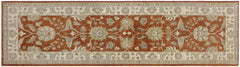 handmade Traditional Kafkaz Rust Ivory Hand Knotted RUNNER 100% WOOL area rug 3 x 9