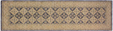handmade Traditional Kafkaz Blue Beige Hand Knotted RUNNER 100% WOOL area rug 3 x 8