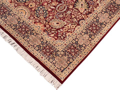 handmade Traditional Shahid Red Blue Hand Knotted RECTANGLE 100% WOOL area rug 8x10