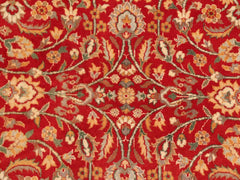 handmade Traditional Regular Red Beige Hand Knotted RECTANGLE 100% WOOL area rug 8x10