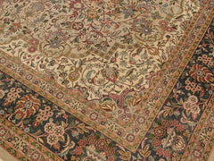 handmade Traditional Anarlaki Taupe Green Hand Knotted RECTANGLE 100% WOOL area rug 9x12