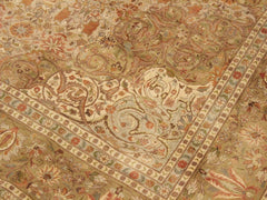 handmade Traditional Farhad Taupe Green Hand Knotted RECTANGLE 100% WOOL area rug 9x12