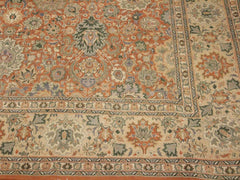 handmade Transitional Lahore Rust Beige Hand Knotted RECTANGLE 100% WOOL area rug 9x12