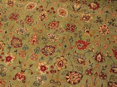 handmade Transitional Regular Green Aubergine Hand Knotted RECTANGLE 100% WOOL area rug 9x11