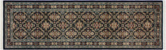 handmade Traditional Tabriz Black Pink Hand Knotted RUNNER 100% WOOL area rug 3x10