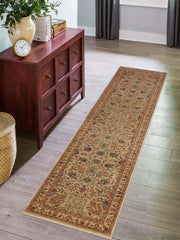 handmade Transitional Lt. Gray Ivory Hand Knotted RUNNER 100% WOOL area rug 3x12