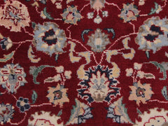 handmade Traditional Abasi Afsha Red Blue Hand Knotted RECTANGLE 100% WOOL area rug 2x3