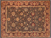 handmade Traditional Anmol Agra Blue Red Hand Knotted RECTANGLE 100% WOOL area rug 10x14