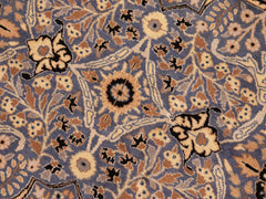 handmade Traditional Tabriz Blue Gold Hand Knotted RECTANGLE 100% WOOL area rug 10x14