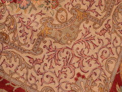 handmade Traditional Abusson Rust Taupe Hand Knotted RECTANGLE 100% WOOL area rug 6x10