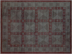 A03357, 7 9"x 911",Over Dyed ,8x10,Silver,LT. GRAY,Hand-knotted ,Pakistan ,100% Wool ,Rectangle ,652671153976