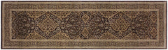 handmade Transitional Veg Dye Brown Tan Hand Knotted RUNNER 100% WOOL area rug 3x12