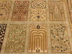 handmade Traditional Design Gold Gold Hand Knotted RECTANGLE 100% WOOL area rug 10x14