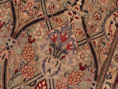 handmade Transitional Mujahid Green Red Hand Knotted RECTANGLE 100% WOOL area rug 6x9