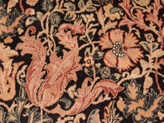 handmade Transitional Gulshan Black Red Hand Knotted RECTANGLE 100% WOOL area rug 6x9