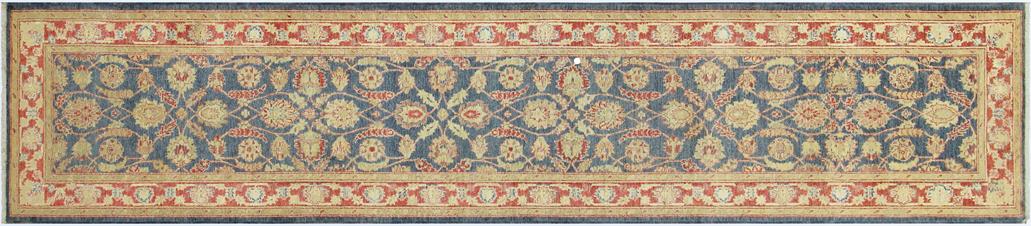 handmade Traditional Kafkaz Blue Red Hand Knotted RUNNER 100% WOOL area rug 3 x 15
