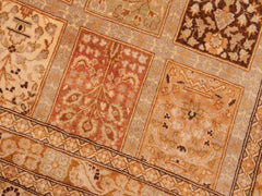 handmade Traditional Design Tan Brown Hand Knotted RECTANGLE 100% WOOL area rug 8x10