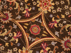 handmade Transitional Design Brown Beige Hand Knotted RECTANGLE 100% WOOL area rug 8x10