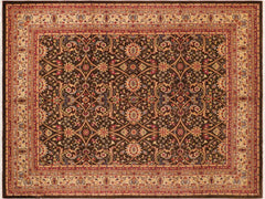 handmade Transitional Design Brown Beige Hand Knotted RECTANGLE 100% WOOL area rug 8x10