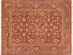 handmade Traditional New Asif Burgundy Grey Hand Knotted RECTANGLE 100% WOOL area rug 6x9