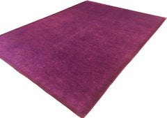 A04525, 911"x13 4",Over Dyed ,10x14,Purple,PURPLE,Hand-knotted ,Pakistan ,100% Wool ,Rectangle ,652671164439