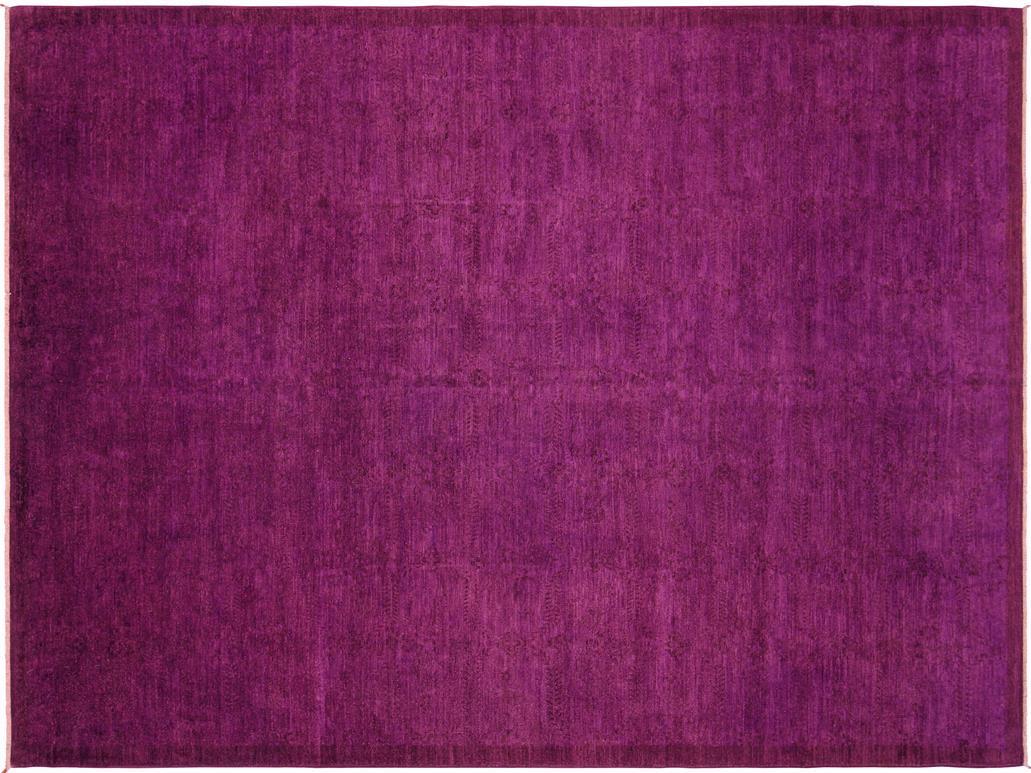 A04525, 911"x13 4",Over Dyed ,10x14,Purple,PURPLE,Hand-knotted ,Pakistan ,100% Wool ,Rectangle ,652671164439