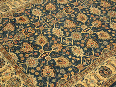 handmade Transitional Design Teal Ivory Hand Knotted RECTANGLE 100% WOOL area rug 4x6
