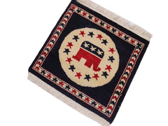 handmade Geometric Bokhara Beige Blue Hand Knotted SQUARE 100% WOOL area rug 2x2