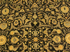 handmade Traditional Brown Ivory Hand Knotted RECTANGLE 100% WOOL area rug 9x12