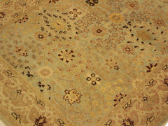 handmade Traditional Gulzar Lt. Blue Lt. Tan Hand Knotted RECTANGLE 100% WOOL area rug 4x6
