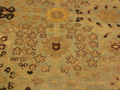 handmade Traditional Gulzar Lt. Blue Lt. Tan Hand Knotted RECTANGLE 100% WOOL area rug 4x6