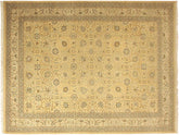 handmade Traditional Lt. Gold Lt. Gold Hand Knotted RECTANGLE 100% WOOL area rug 10x15