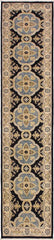 handmade Transitional Kafkaz Blue Ivory Hand Knotted RUNNER 100% WOOL area rug 3 x 10