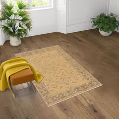 handmade Traditional Kafkaz Chobi Ziegler Ivory Gray Hand Knotted RECTANGLE 100% WOOL area rug 4 x 6