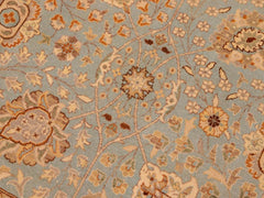 handmade Traditional Design Blue Tan Hand Knotted RECTANGLE 100% WOOL area rug 10x14