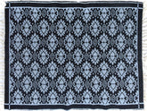 handmade Transitional Double Side Black Blue Hand-Woven RECTANGLE 100% WOOL area rug 4x6