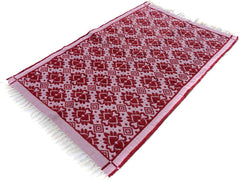 handmade Transitional Double Side Pink Pink Hand-Woven RECTANGLE 100% WOOL area rug 4x6