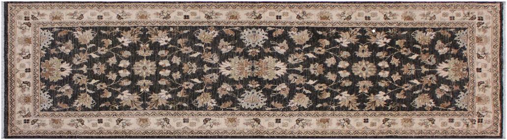 handmade Traditional Kafkaz Gray Ivory Hand Knotted RUNNER 100% WOOL area rug 3 x 8