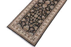 handmade Traditional Kafkaz Gray Ivory Hand Knotted RUNNER 100% WOOL area rug 3 x 8