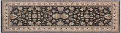 handmade Traditional Kafkaz Gray Ivory Hand Knotted RUNNER 100% WOOL area rug 3 x 8