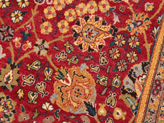 handmade Traditional Red Blue Hand Knotted RECTANGLE 100% WOOL area rug 8x11