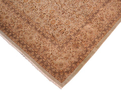 handmade Traditional Blue Tan Hand Knotted RECTANGLE 100% WOOL area rug 8x11