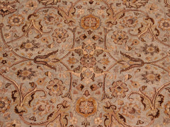 handmade Traditional Blue Tan Hand Knotted RECTANGLE 100% WOOL area rug 8x11