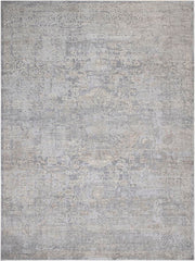 handmade Transitional Vintage Gray Beige Machine Made RECTANGLE POLYESTER area rug 9x12