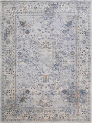 handmade Transitional Vintage Gray Beige Machine Made RECTANGLE POLYESTER area rug 3x5