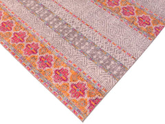 handmade Geometric Modern Light Gray Pink Machine Made RECTANGLE POLYESTER area rug 10x14