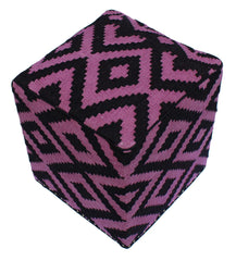 handmade Ottoman Black Purple HandmadeRECTANGLE 100% WOOL area rug